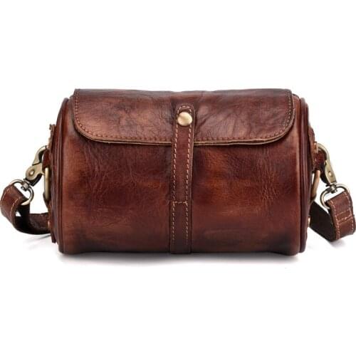 2019 New retro style top layer cowhide women shoulder bag genuine leather fashion charming creative messenger bag