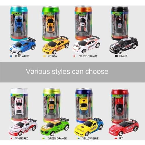 New Hot Sale Coke Can Mini RC Car Electronic Cars Radio Remote Control Micro Racing Car 4 Frequencies Vehicle Gifts For Kids