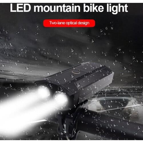 New Bike Light Rainproof USB Rechargeable LED 5200mAh MTB Front Lamp Headlight Aluminum Flashlight Bicycle Equipment Accessories