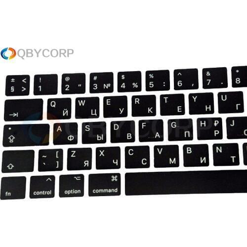 Genuine New RU Key Cap for MacBook Pro Retina 13" 15" A1989 A1990 Russian Keyboard Keys Keycaps Mid 2018 Year