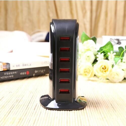 Portable 6 USB Fast Charger Charging Docking Station For Apple iPhone Watch Phone Wall Charger