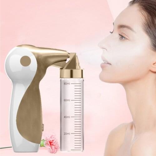 Portable Nano Oxygen Sprayer Upgraded Nozzle Airbrush Mini Air Compressor Facial Moisturizing Hydrating Rejuvenation Machine