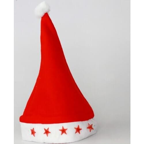 Christmas light electronic five-pointed Cap Hat caps children Hat adult Christmas party decorations