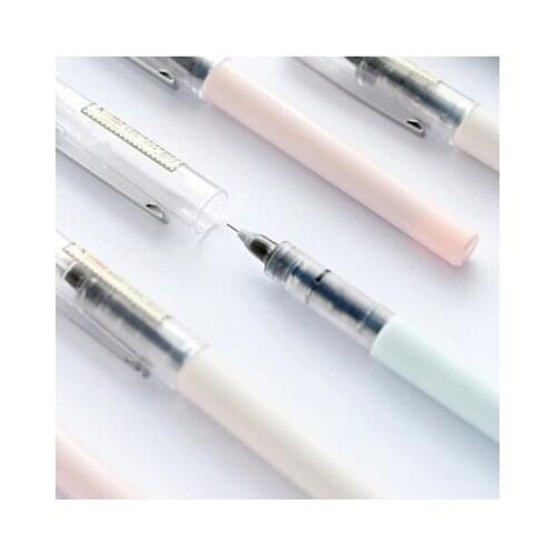 Students stationery 0.5mm liquid-ink pen Black gel pen 10pcs free shipping