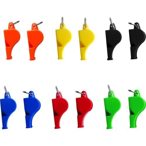 2pcs Safety Whistle Super Loud Sports Referee Whistle Emergency Survival tool for Outdoor Hiking Camping Fishing Travel Silbato