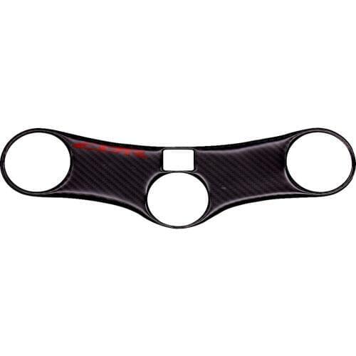 Motorcycle Lowering Triple Tree Front End Upper Top Clamp Carbon Sticker Decal For Honda CBR600RR 2005 2006 CBR 600RR 05 06