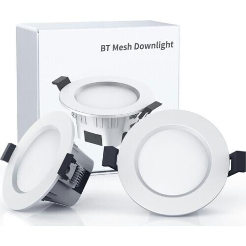 Smart LED Downlight Bluetooth RGBCCT 5W 9W 15W AC110V 220V Dimmable Spot Light APP Control LED Magic Mesh Recessed Light