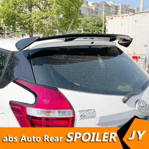 For Toyota YARiS hatchback Universal TF Spoiler 2006-2018 Vitz Spoiler ABS plastic Material Car Rear Wing Color Rear Spoiler