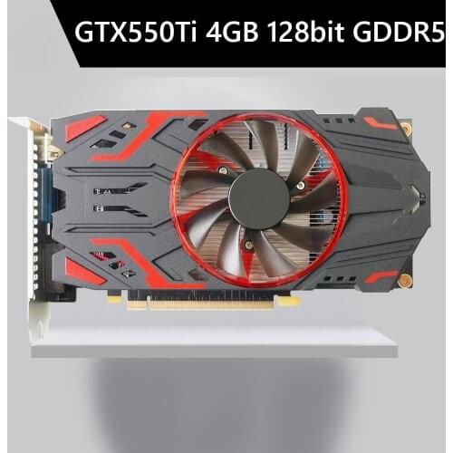 GTX550Ti 4GB 128bit GDDR5 NVIDIA Computer Gaming Graphic Card Video Cards Dual Cooling Fans with Cooling Fans