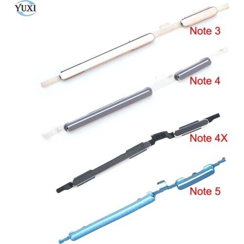 YuXi Power On Off Button & Volume Button Side Key For Xiaomi Redmi Note 3 4 4X 5 Replacement Parts