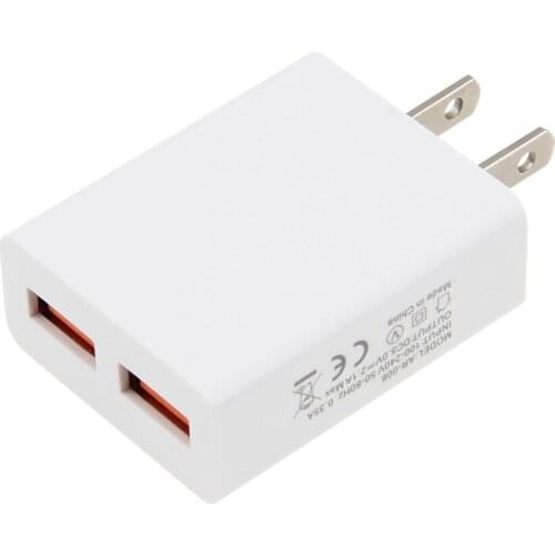 5V 2A US Plug 2 USB Adapter Mobile Phone Wall Home Charger Device Charging for iPhone X XR 8 7 Plus iPad Samsung Galaxy S10 S9