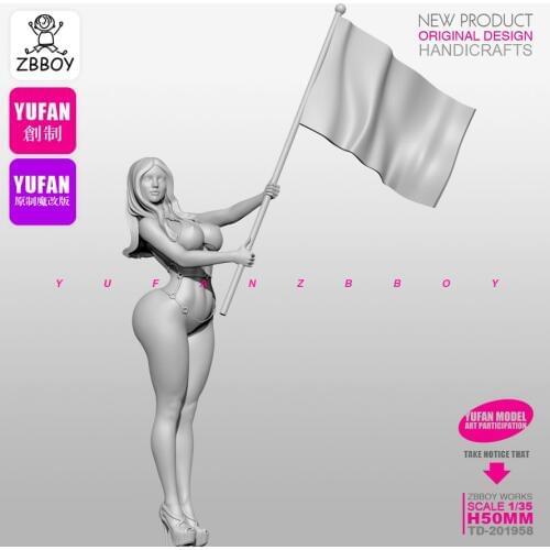 1/35 Resin Figure Kits Love girl resin Soldier self-assembled TD-201958