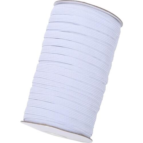 100m 5mm Elastic Cord Mask Rope Sleeves Cuff Band DIY Sewing Craft Clothing Accessories