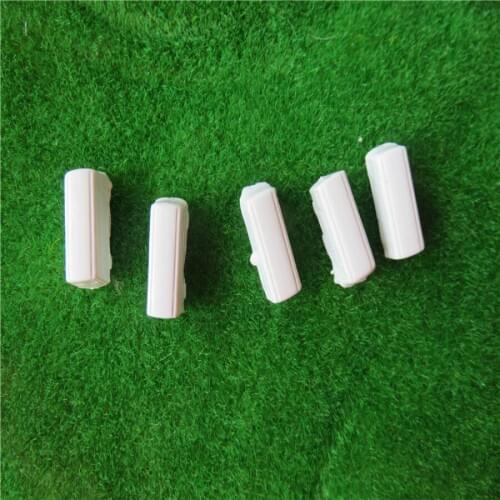 100pcs/lot 1:300 scale ABS plastic white bus for architectural model making train layout
