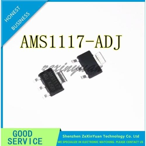 200PCS/LOT AMS1117-ADJ 1117-ADJ SOT-223 NEW