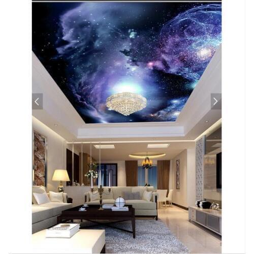 3d photo wallpaper 3d ceiling wall murals wallpaper The universe star ceiling frescoes 3d room wallpaper