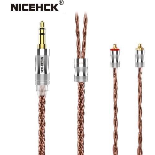 NiceHCK C24-4 Audio Cable 24 Core Pure Copper Cable Earbud Wire 3.5mm/2.5mm/4.4mm MMCX/NX7/QDC/0.78 2Pin for MK3 LZ A6 A7 EBX21