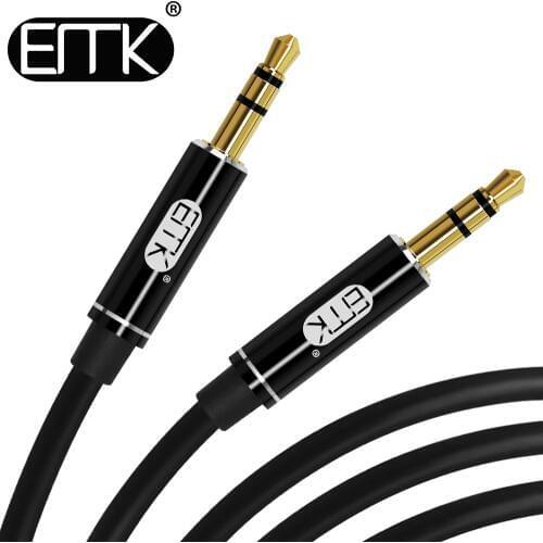 3.5mm Jack Audio Cable EMK Jack 3.5 audio Male to Male Aux Cable 0.5m 1.5m 1m 2m 3m Speaker line For iPhone Car Headphone MP4/3