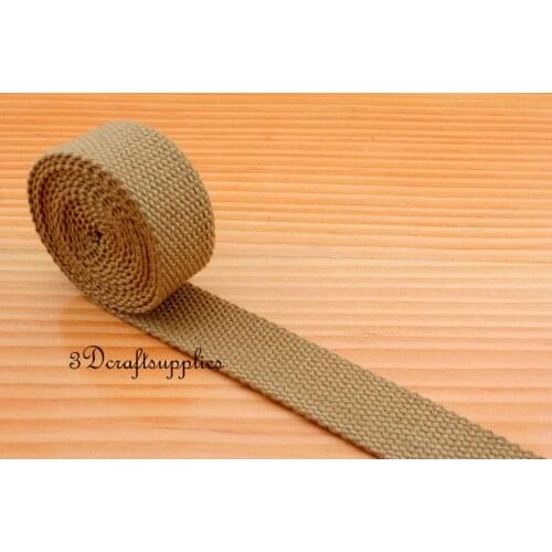 5 yards 1 inch(25mm) heavy weight cotton webbing key fob strap ZB44