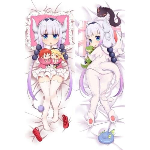 Miss Kobayashis Dragon Maid Kobayashi Kanna Kamui Kamuy Cosplay Dakimakura Pillow Case Hugging Body