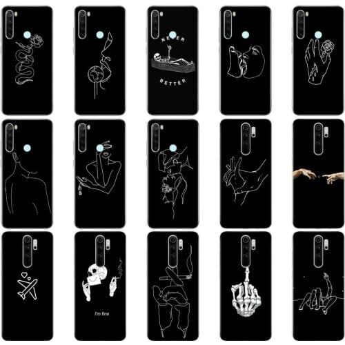 For xiaomi Redmi Note 8T Case Silicon Soft TPU Back Cover For xiaomi Redmi Note 8 2021 Case For Redmi NOTE 8 PRO Bumper black