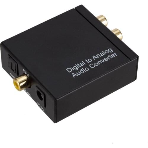 Digital Optical Coaxial To Left and Right Channel 3.5mm Audio Analog Converter Decoder Amplifier Audio Digital To Analog