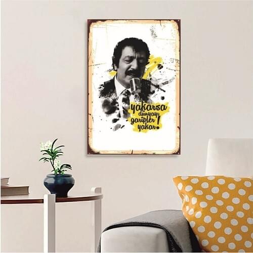 Müslüm Gürses Gift Wooden Retro Poster For Home Decor