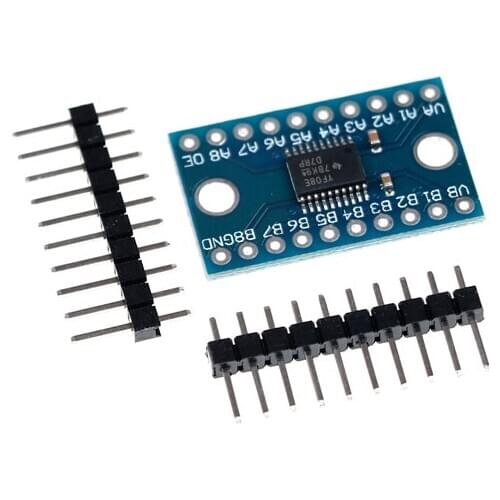 1PC Bi-Directional TXS0108E 8 Channel 8-bit Logic Level Converter Board Module For Arduino With Pins