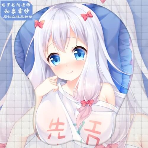Izumi Sagiri Figure 3d Anime Girl Soft Gel Gaming Mouse Pad Mousepad Wrist Rest 7402 Gifts Man Adult Toy
