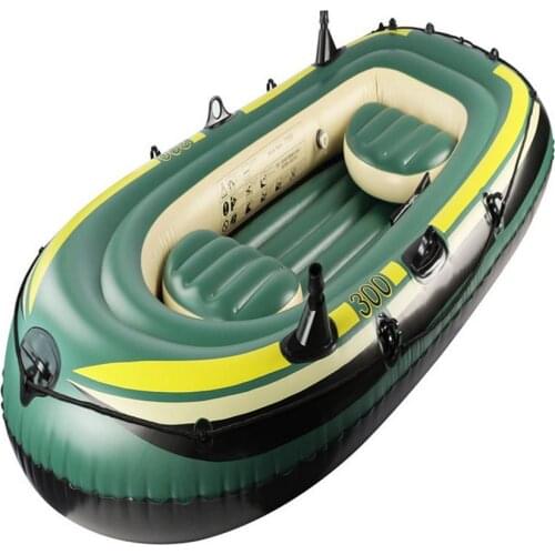 Inflatable Kayak Boat Set PVC Heavy Duty Fishing Air Kayak Canoe Set Anti-aging 3 Person Kayak Boat Marine Kayak For Fishing