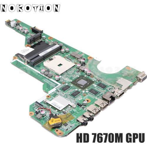 NOKOTION 683030-501 683030-001 For Hp Pavilion G4 G6 G4-2000 G6-2000 G7Z-2100 Laptop Motherboard HD 7670M DDR3