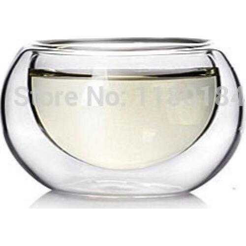 8PCS/LOT new arrival double layer heat-resistant glass tea cup 50ml OL 0010