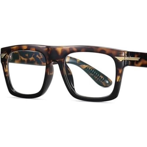 Computer Glasses Women Anti-Blue Ray Glasses Retro Oversize Flat Mirror Optical Spectacle Blocking Gaming Filter Square Eyewear