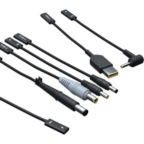 USB 3.1 Type C USB Female to DC 7.9*5.0mm 4.0*1.35 5.5*2.5 2.1 Sqaure Male Power Charger Adapter Connector Adaptor for lenovo PD