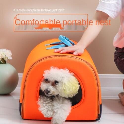 Outdoor Portable Large Capacity Pet House Carriers Detachable Washable Breathable Warm Sleeping Bed Kennel Pet Supplies