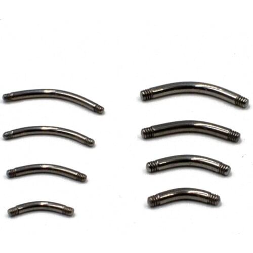CHUANCI 5 Piece/Lot G23 Solid Titanium Navel Belly Barbell Banana Bar Body Piercing Jewelry