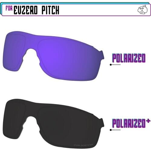 EZReplace Polarized Replacement Lenses for - Oakley EVZero Pitch Sunglasses - BlackP Plus-PurpleP