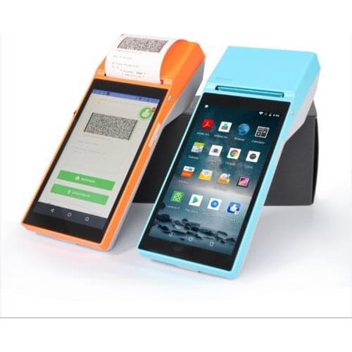 Handheld POS Smart Mobile PDA Handheld Terminal Wireless WiFi Bluetooth Printing POS Cashier All-in-one Machine Scanner 1D 2D