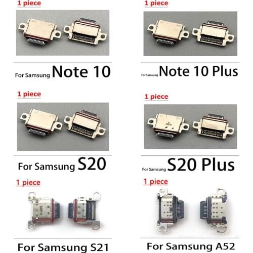 Type-C USB Charging Connector Socket Port Tail Plug For Samsung Galaxy S10 S10 Plus S10e A01 A20S A30S A50S Note 10 S20 Plus