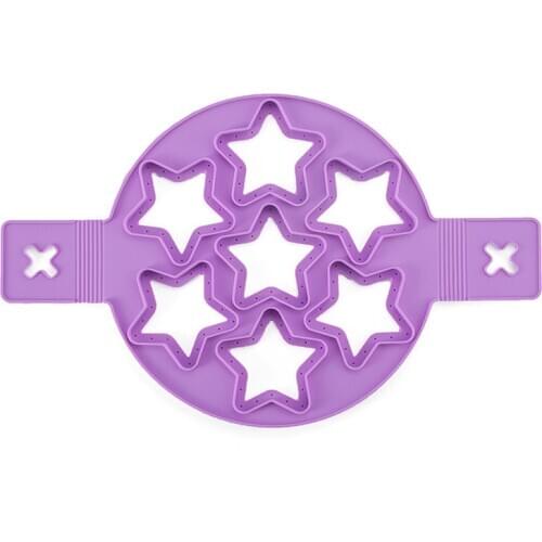 Silicone Non Stick Fantastic Egg Pancake Maker Ring silicone omelette pancake model diy 7-hole mold high temperature resistance