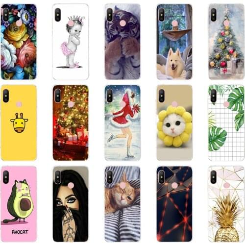Silicone Cover For Xiaomi MI A2 LITE Case Full Protection Soft tpu Back Cover Phone Cases For Xiomi MI A2 LITE bumper Coque 2