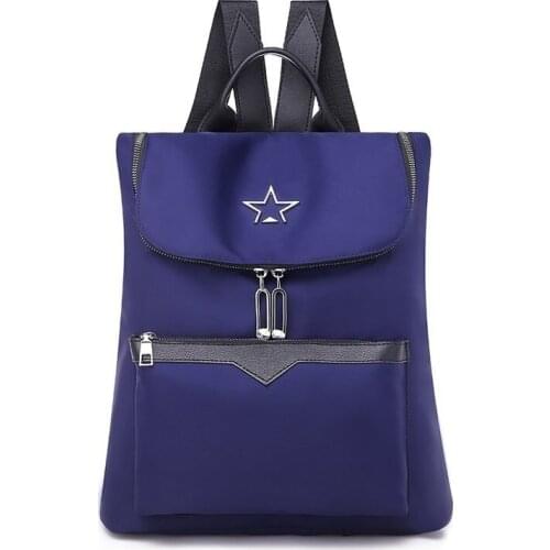 Shoulder Bags Casual Solid New Design Zipper Opening Women Backpack 2021 Hot Multifunction High Capacity Ladies Double