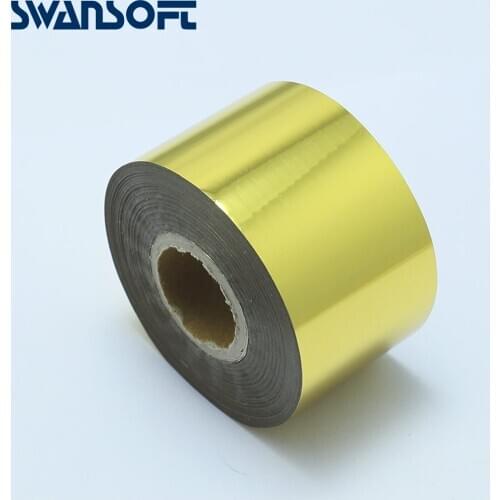 SWANSOFT Hot Stamping Foil Paper New Gold Black Red Foil 4cm x120m for DIY Arts Craft Christmas Cards Gift Wrapping Paper