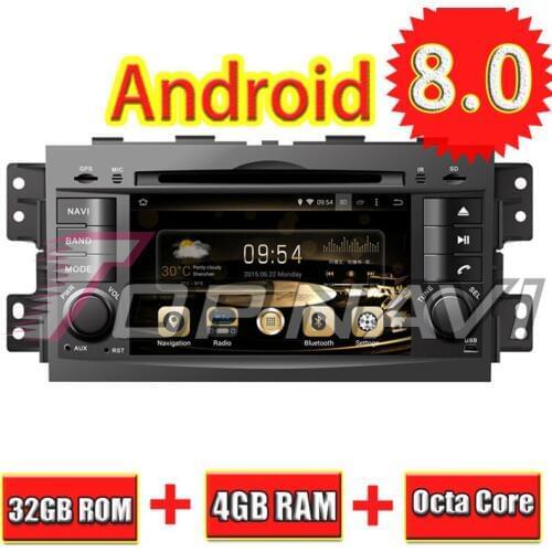 TOPNAVI 7'' Octa Core Android 8.0 Car GPS Navigation for KIA MOHAVE BORREGO 2008- Autoradio DVD Multimedia Audio Player Stereo