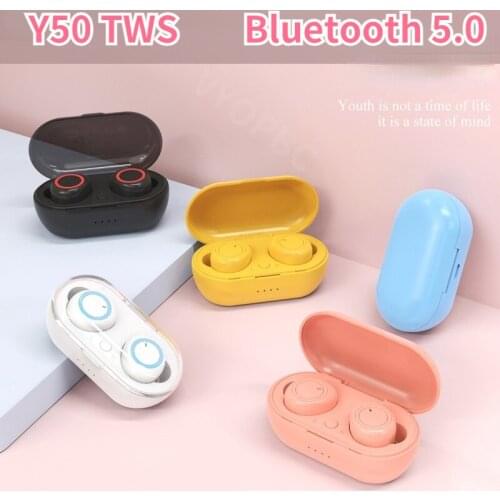 NEW Y50 TWS Bluetooth headphone Marca dragon Wireless earphone Sport bluetooth Earbuds wireless earbuds with Charging Box for LG