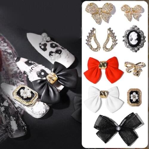 Nail Art Decoration Craft 3D Stereo Self-adhesive Long Lasting Bowknot Nail Art Decoration for Women Daily наклейки на ногти