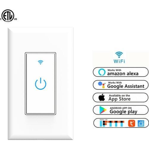KS-602 Wifi Smart Switch, Touch switch, Smartphone Remote Control Wall Light Switch, Work with Alexa Google Home IFTTT