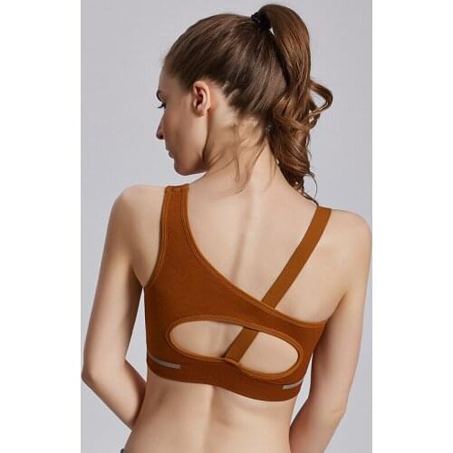 Women Sports Bra Halter Wireless Running Yoga Workout Bra High Impact High Supports Fitness Bra With Removeable Padding