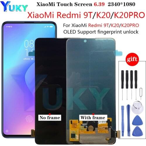 RedMi K20 LCD For Xiaomi Mi9T Pro Mi 9T LCD AMOLED For Redmi K20 Pro LCD Display Touch Screen Digitizer Assembly 6.39"