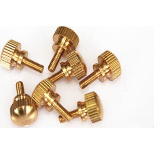 High Quality M3 M4 Brass High Head Knurled Screw Thumb Screws Bolts 4PCS